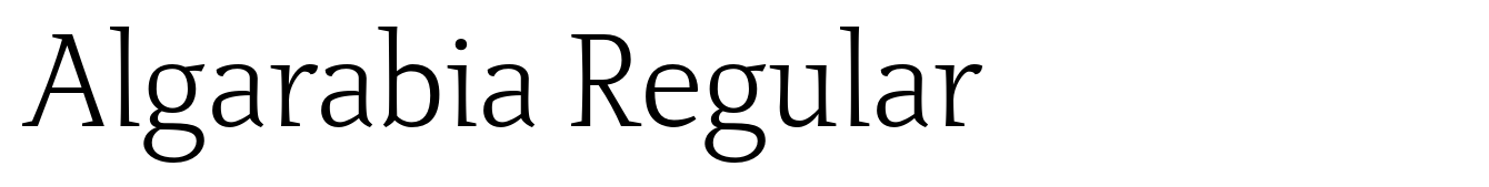 Algarabia Regular